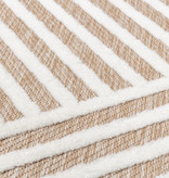 FRAAI | Home & Living Teppich Modern - Nori Lines Weiß Taupe