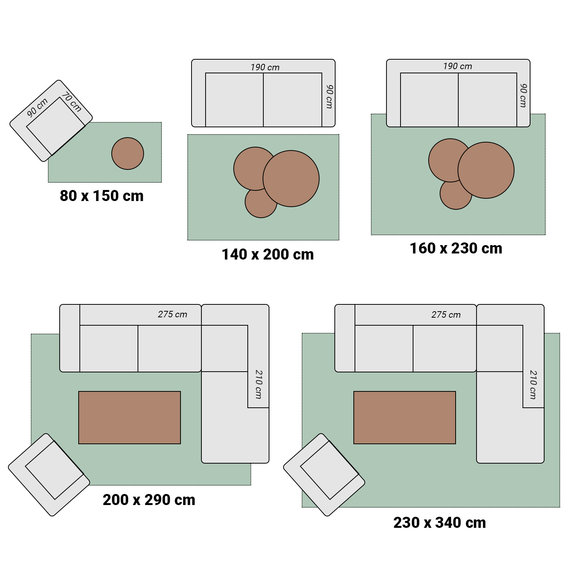 FRAAI | Home & Living Teppich Modern - Nori Lines Weiß Taupe