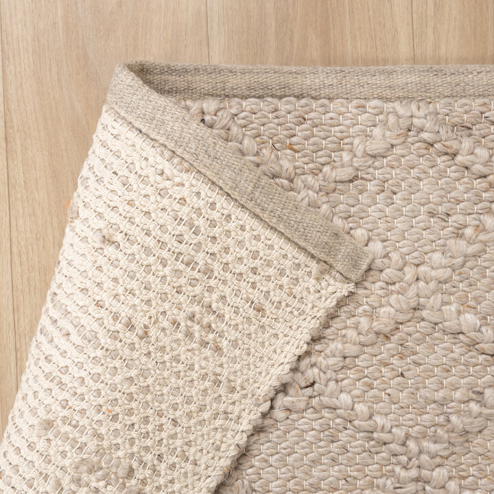 Wollteppich - Knit Beige