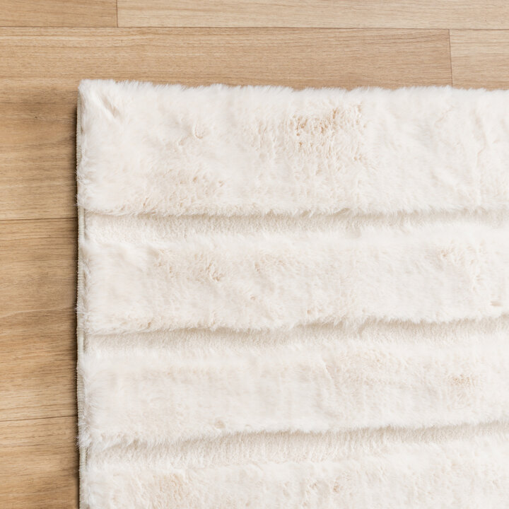 Hochflor Teppich - Carvy Curves Creme