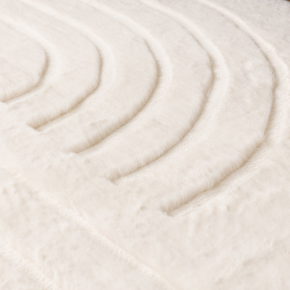 FRAAI | Home & Living Hochflor Teppich - Carvy Curves Creme