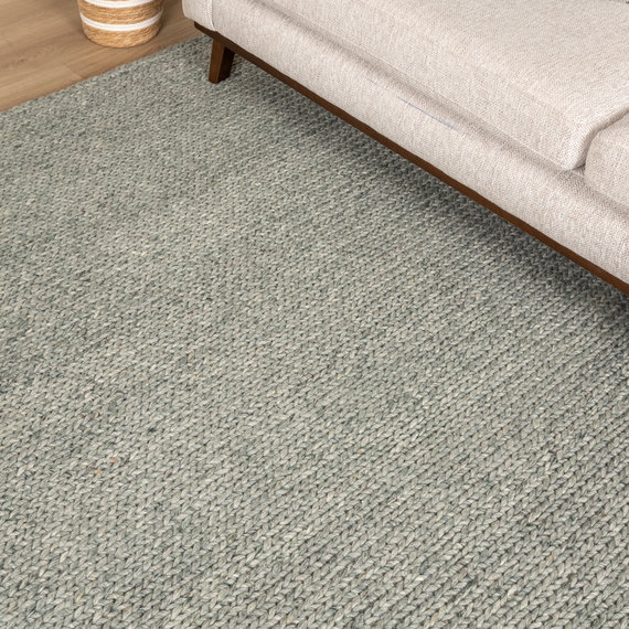 FRAAI | Home & Living Wollteppich - Twist Grün