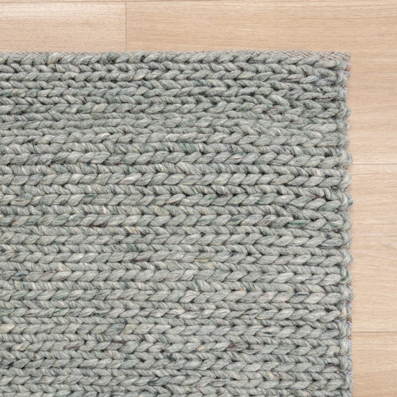 FRAAI | Home & Living Wollteppich - Twist Grün