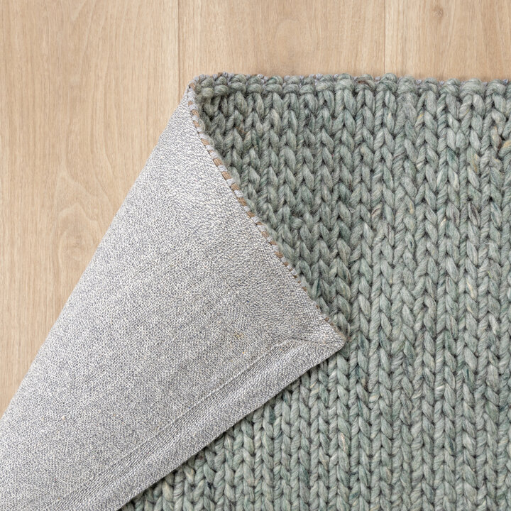 Wollteppich - Twist Grün