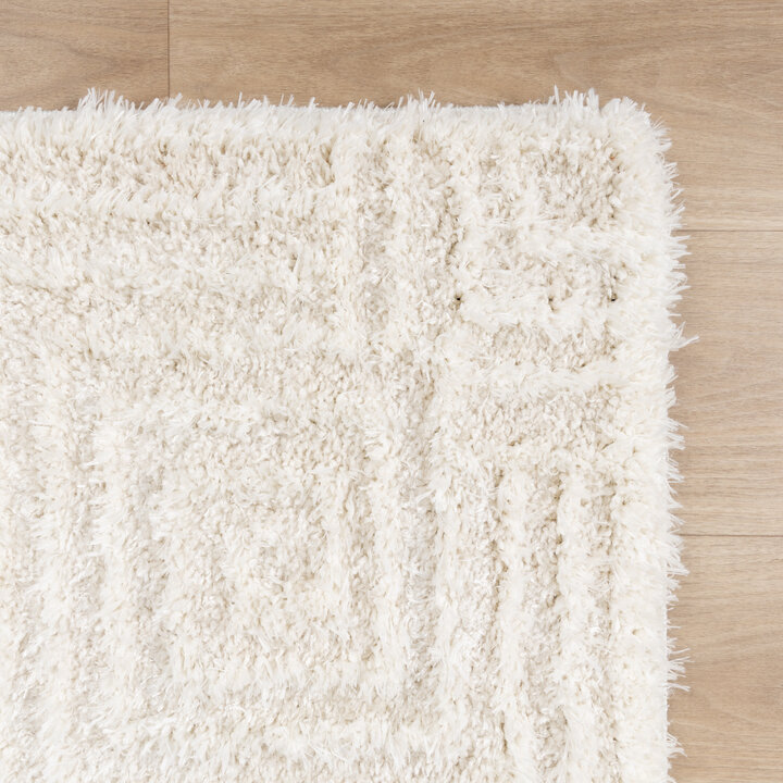 Skandinavischer Teppich - Lova Maze Creme