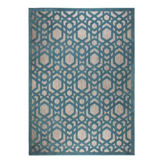 Flair Rugs In - & Outdoor Teppich - Piatto Oro Blau