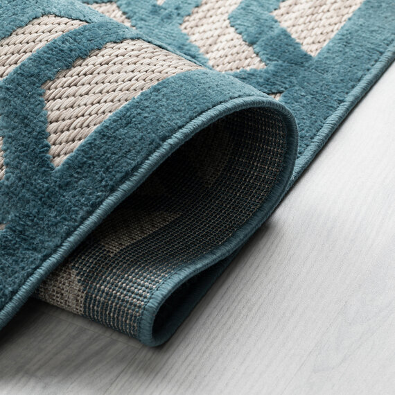 Flair Rugs In - & Outdoor Teppich - Piatto Oro Blau