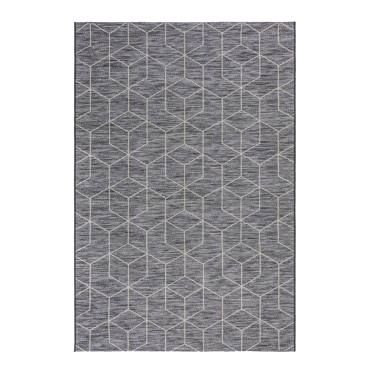 In- & Outdoor Teppich - Liparo Napoli Schwarz - sfeer