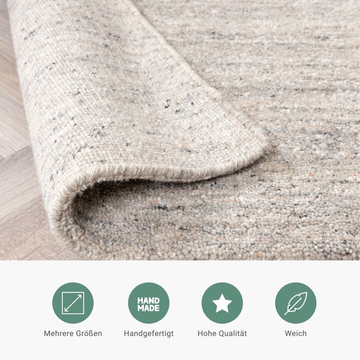 Berberteppich - Aicha Grau