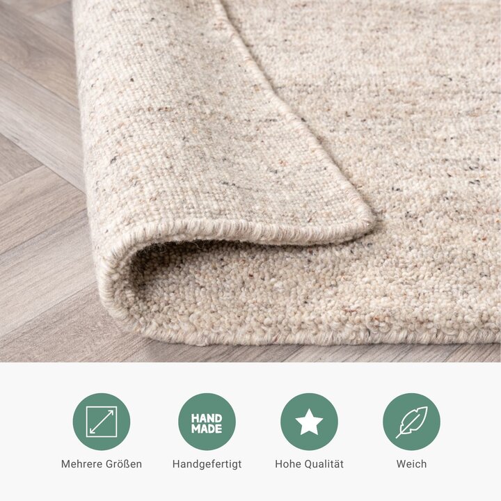 Berberteppich - Aicha Taupe