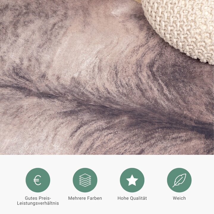 Kuhfell - Bovine Grau Braun