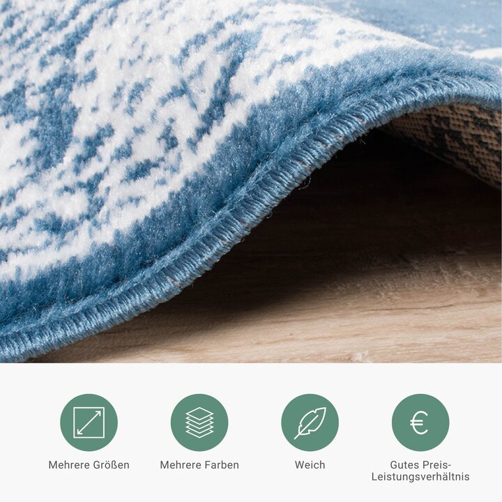 Teppich Vintage - Adore Medaillon Blau