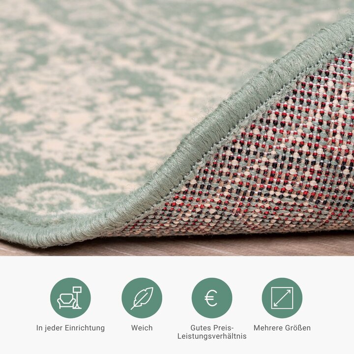 Teppich Vintage Rund - Wonder Oriental Grün