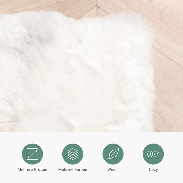 Hochflor Läufer - Comfy Supreme Weiß