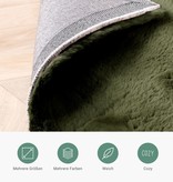FRAAI | Home & Living Hochflor Teppich Rund - Comfy Grün