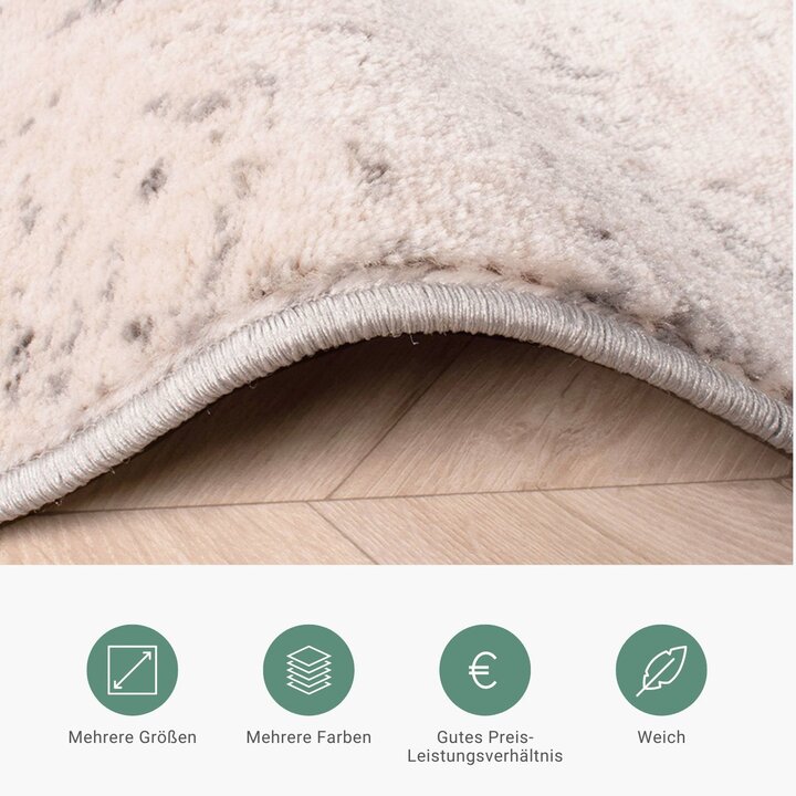 Teppich Patchwork - Deep Taupe Grau