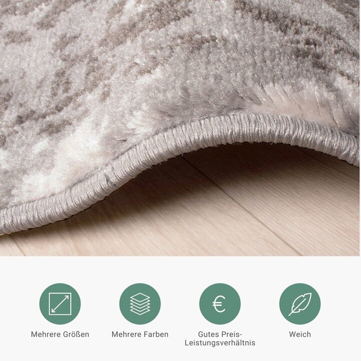 Teppich Vintage - Deep Tile Taupe Grau