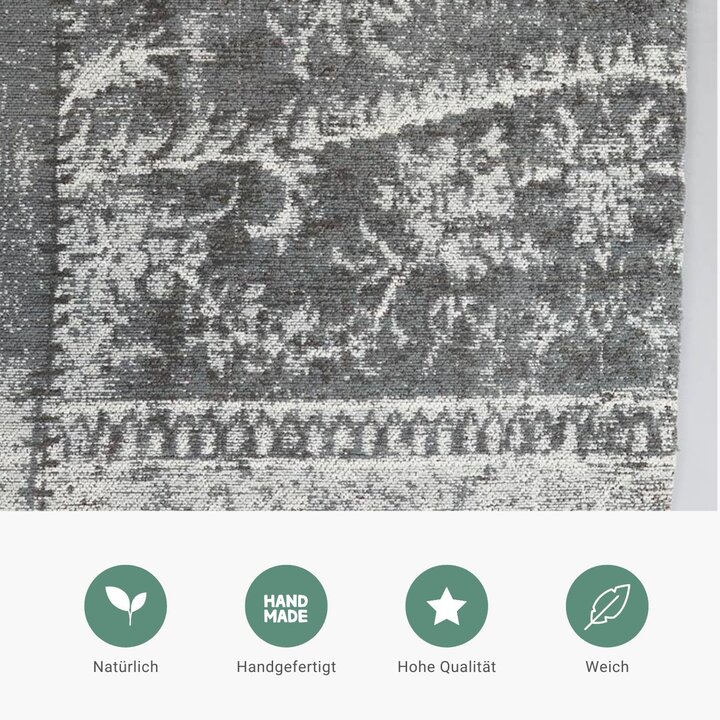 Teppich Patchwork - Dreams Grau