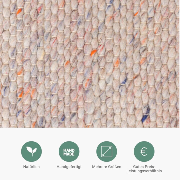 Wollteppich - Feline Pastell