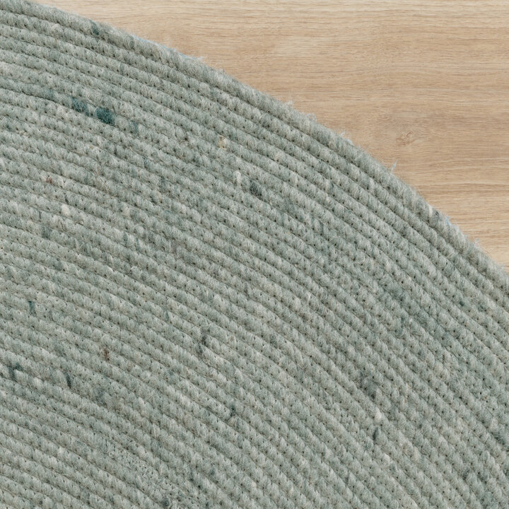 Wollteppich Rund - Wise Grün 411