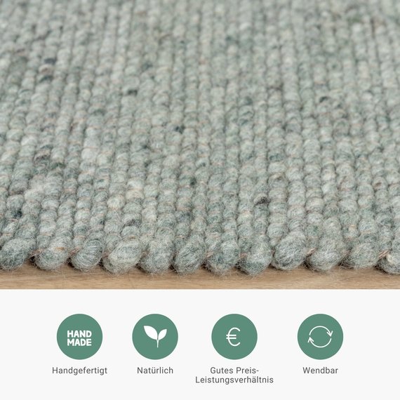 FRAAI | Home & Living Wollteppich - Wise Grün 411