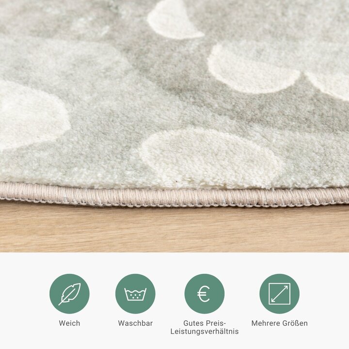 Waschbarer Kinderteppich - Wild Dino