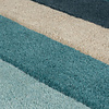 Abstrakt Teppich - Stracto Collage Petrol Blau - thumbnail 2