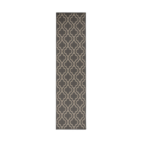 Flair Rugs Balkon Teppich - Floreno Milan Anthrazit Beige
