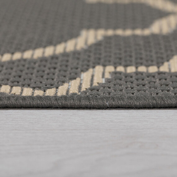 Flair Rugs Balkon Teppich - Floreno Milan Anthrazit Beige