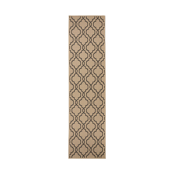 Flair Rugs Balkon Teppich - Floreno Milan Beige Schwarz