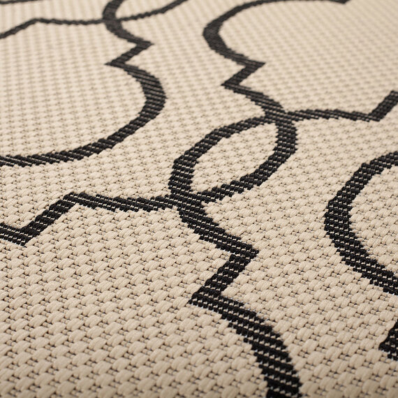 Flair Rugs Balkon Teppich - Floreno Milan Beige Schwarz