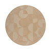 Moderner Teppich Rund - Mozo Gigi Beige Creme - thumbnail 1