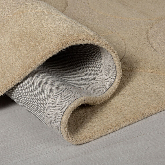 Flair Rugs Moderner Teppich Rund - Mozo Gigi Beige Creme