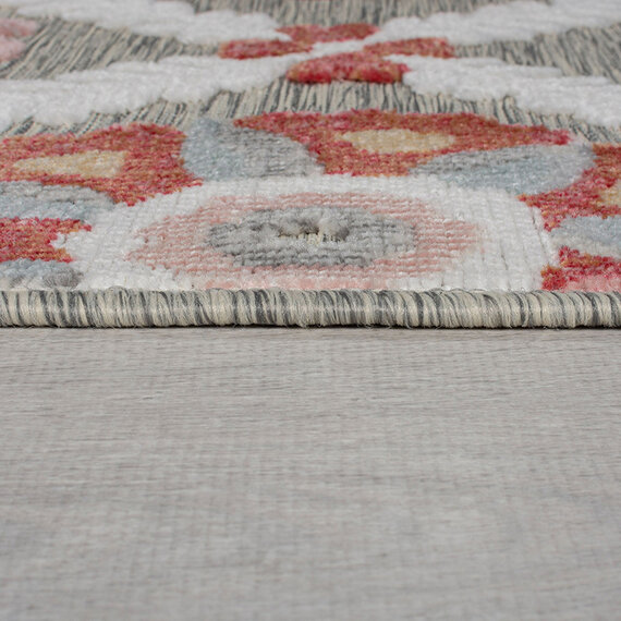 Flair Rugs Balkon Teppich - Plazo Flora Grau