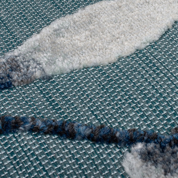 Flair Rugs Balkon Teppich - Plazo Willow Blau