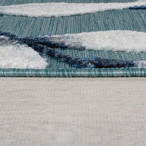 Flair Rugs Balkon Teppich - Plazo Willow Blau