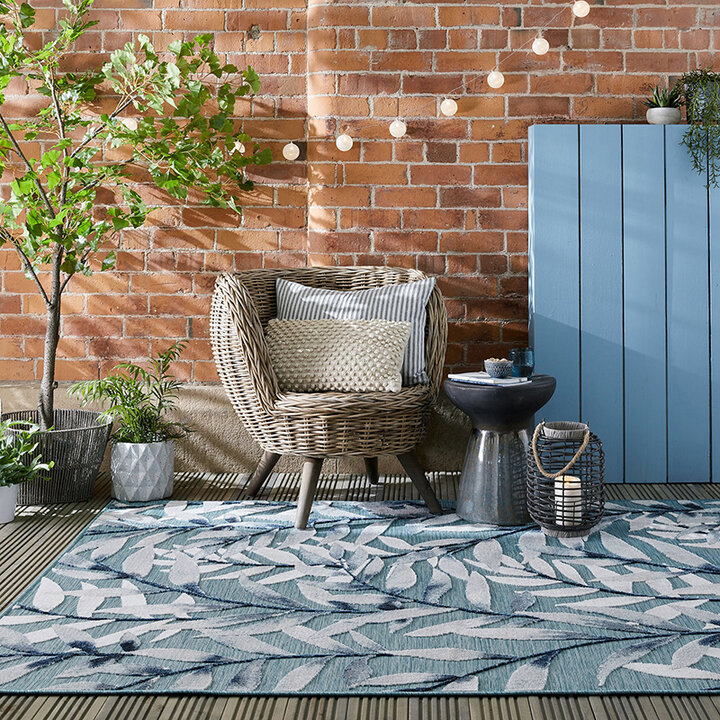 Outdoor Teppich - Plazo Willow Blau