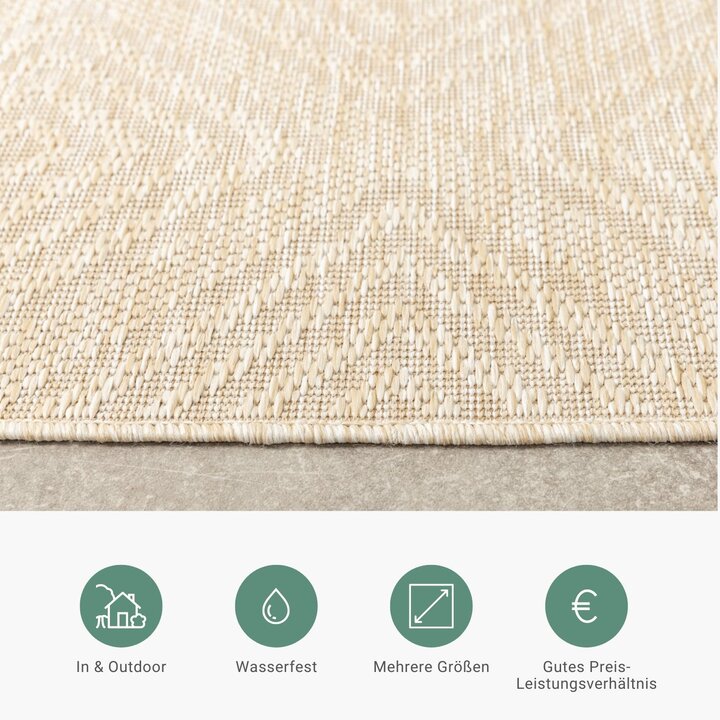 Gartenteppich - Brava Beige