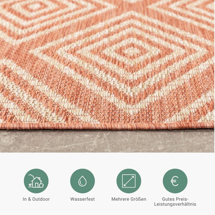 Gartenteppich - Brava Terracotta