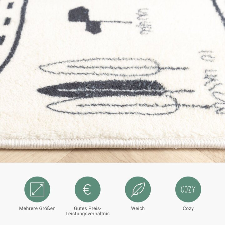 Spielteppich Auto - Dex Lane Schwarz