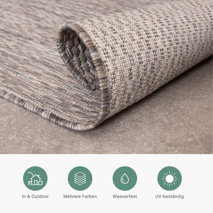 In- & Outdoor Teppich - Costa Taupe