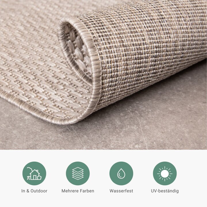 In- & Outdoor Teppich - Costa Creme