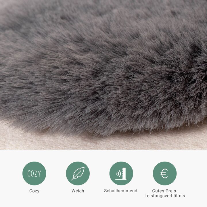 Kinderteppich - Huggy Schaf Anthrazit