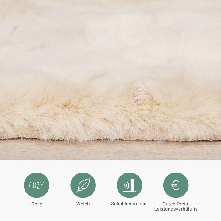 Kinderteppich - Huggy Elefant Creme