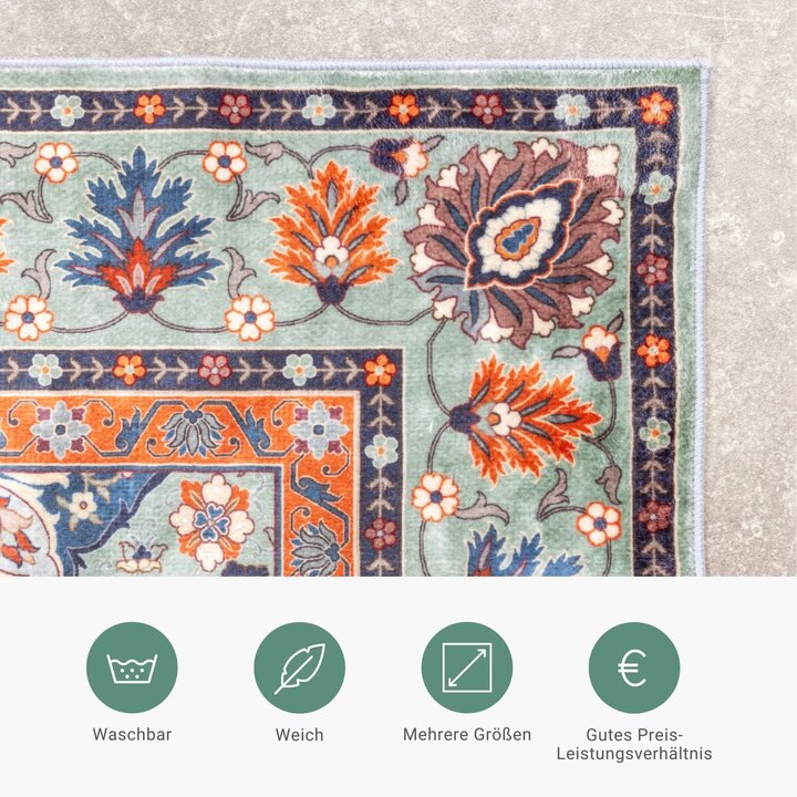 Teppich Vintage - Imagine Oriental Grün