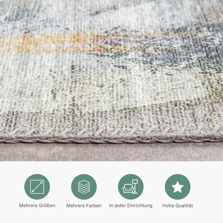 Moderner Teppich - Strong Paint Bunt