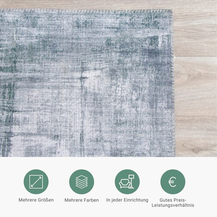 Moderner Teppich - Strength Grau Grün