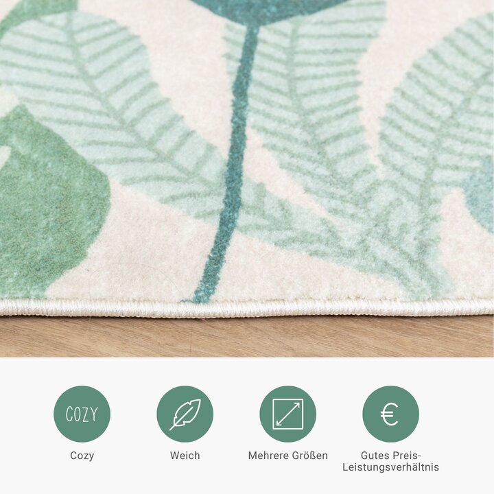 Kinderteppich - Jungle Leopard Bunt