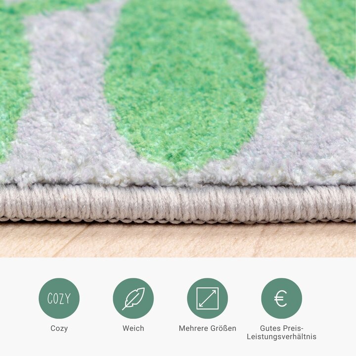 Kinderteppich - Jungle Giraffe Bunt