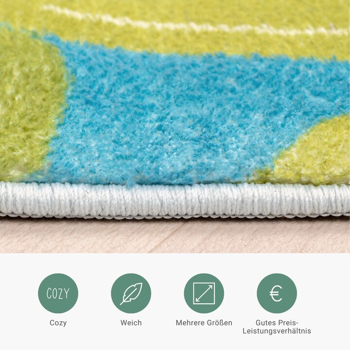 Kinderteppich - Jungle Löwe Bunt